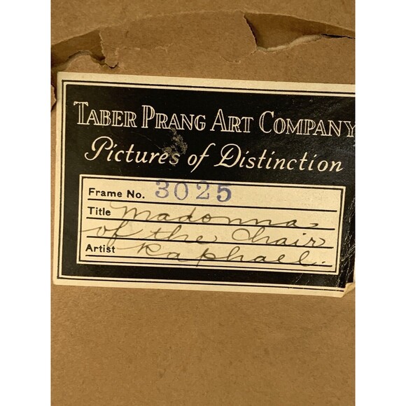 Antique Madonna della Seggiola ~Raphael Palazzo Pitti Collection Numbered Frame - Picture 2 of 12